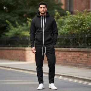 True Born Track Jacket & Pant Set BLACK